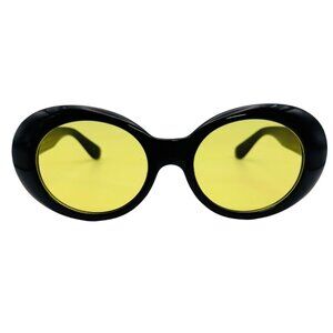 9147 | Yellow Lens Oval Retro Sunglasses